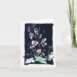 Anemones and Money Plant Kort