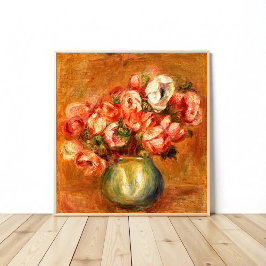 Anemones av Pierre-Auguste Renoir Poster
