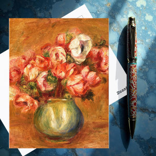 Anemones av Pierre-Auguste Renoir Vykort