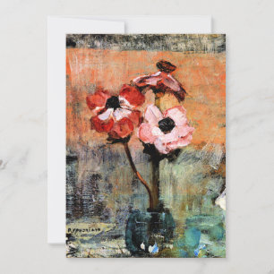 Anemones av Piet Mondrian Kort