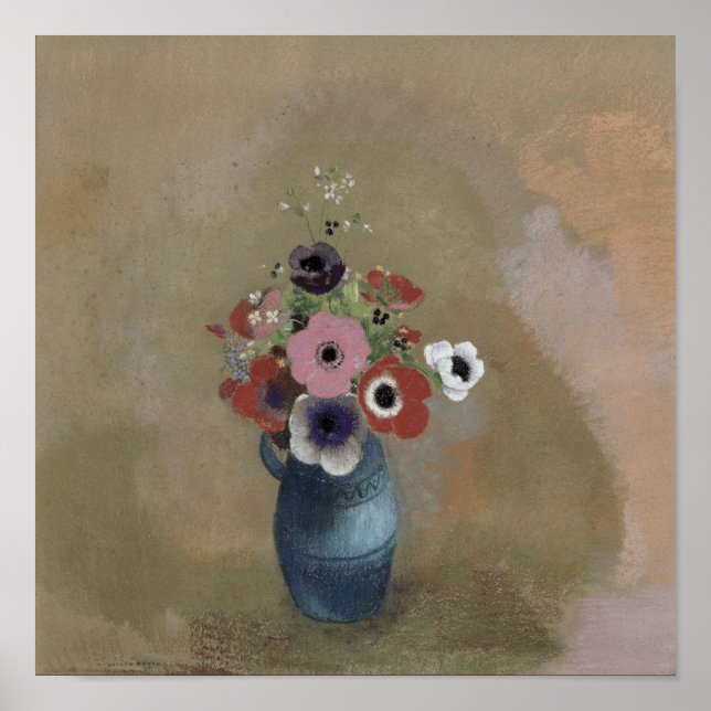 Anemones Bouquet Poster (Framsidan)