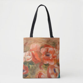 Anemones by Renoir Tote Tygkasse