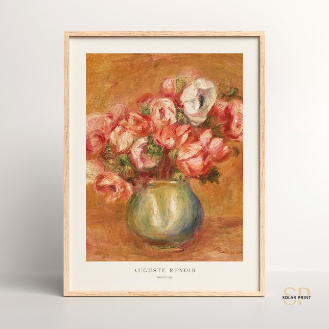 Anemones Flower i Vas Auguste Renoir Poster (Skapare uppladdad)