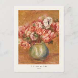 Anemones Flower i Vas Auguste Renoir Vykort