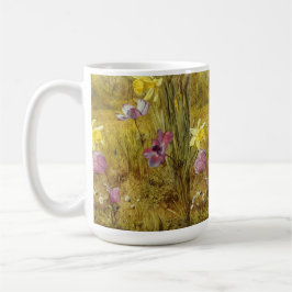 Anemones och Daffodils American artist Henry Newma Kaffemugg