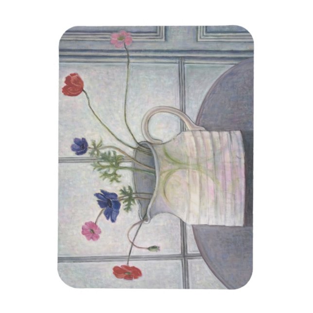 Anemones och Poppies 2008 jug blommor Magnet (Vertikal)