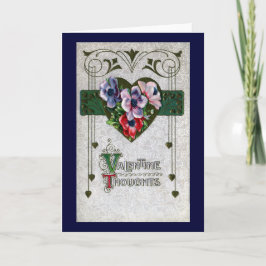 Anemonvintagevalentin Helgkort