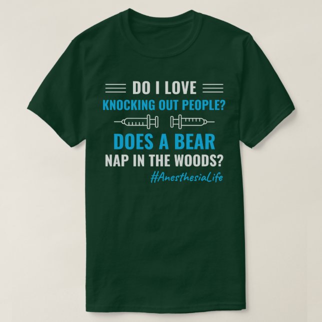 Anestesi Nurse CRNA Funny Anestesiolog Anest T Shirt (Design framsida)