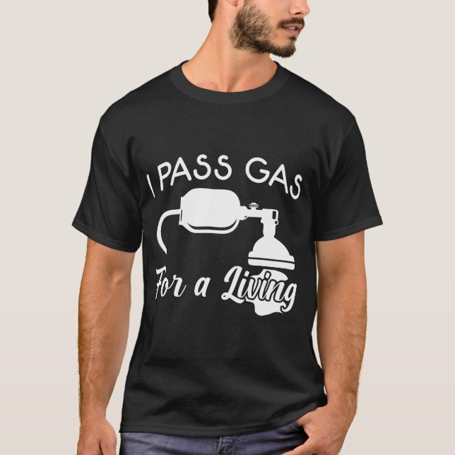 Anestesiolog Anestesi Nurtikaria Anestetister Gas T Shirt (Framsida)