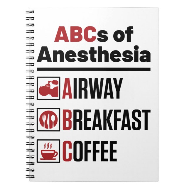 Anestesiolog Anestesiologi Doktor Nurse Funny Anteckningsbok (Framsidan)
