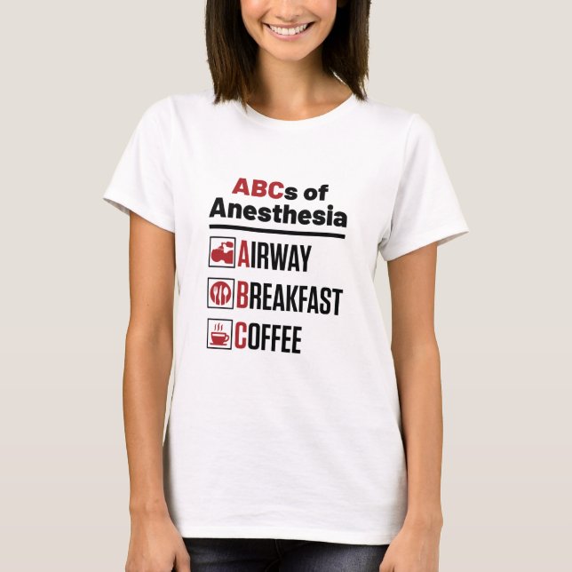 Anestesiolog Anestesiologi Doktor Nurse Funny T Shirt (Framsida)