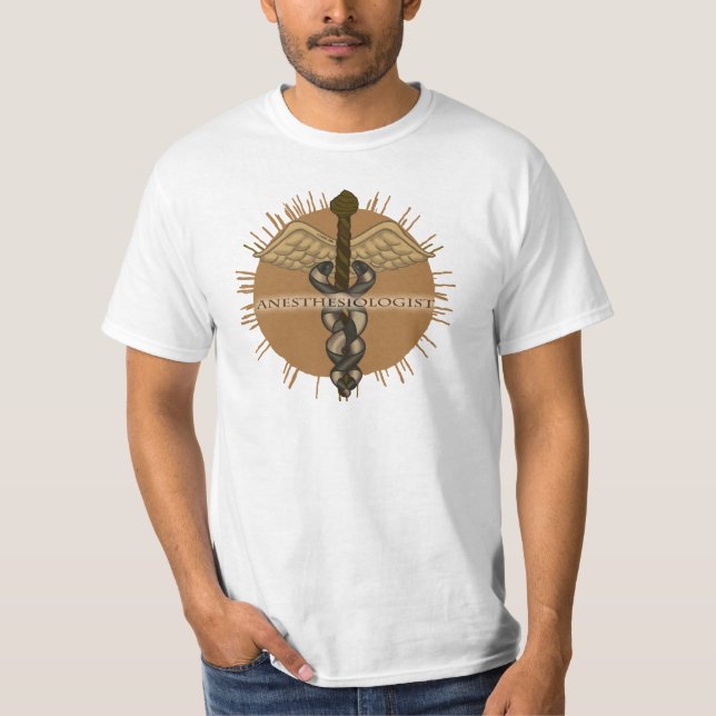 Anestesiolog Caduceus T-shirt (Framsida)