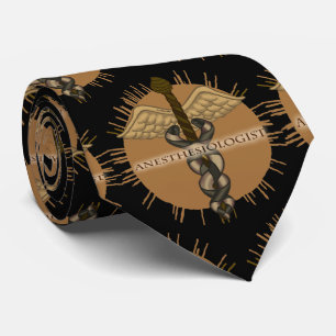 Anestesiolog Caduceus Tie Slips