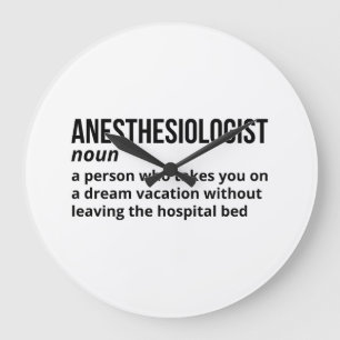 Anestesiolog Definition - Doktor Gift Stor Klocka