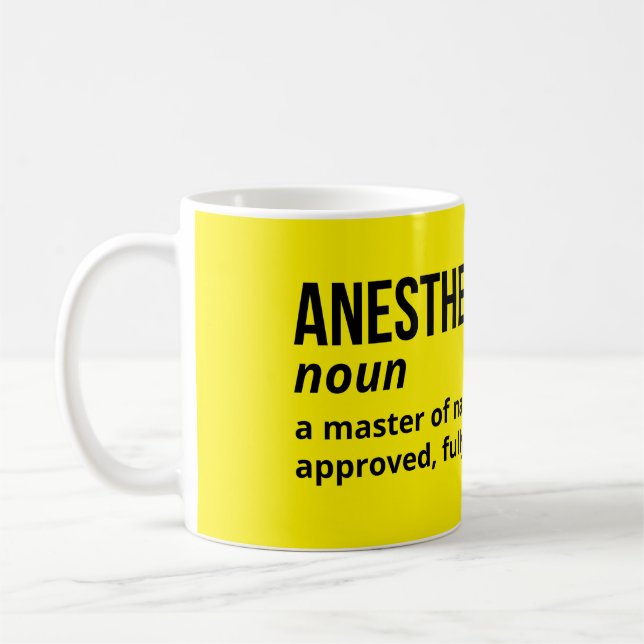 Anestesiolog Definition Gift Mugg (Vänster)