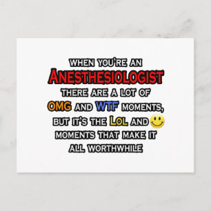 Anestesiolog ... OMG WTF LOL Vykort
