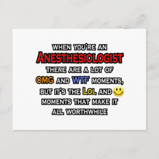 Anestesiolog ... OMG WTF LOL Vykort