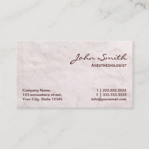 Anestesiolog Professionell Visitkort