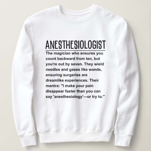 Anestesiolog T Shirt (Design framsida)