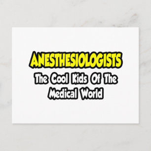 Anestesiologer... Coola Kids of Med World Vykort