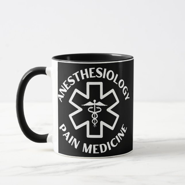 Anestesiologi Smärtmedicin Doktor Nurse Medical Mugg (Vänster)