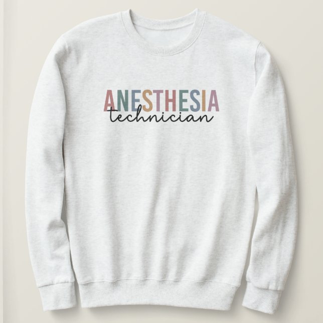 Anestesitekniker Retro Anestesiteknik T Shirt (Design framsida)