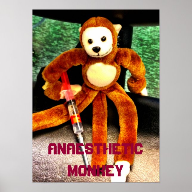ANESTETISK MONKEY POSTER (Framsidan)