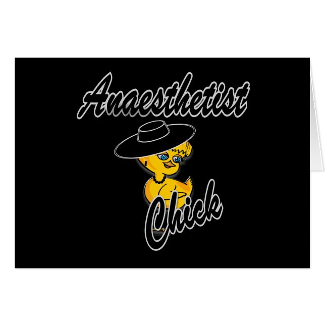 Anestetist-Chick nr 4 Hälsningskort (Framsidan Horizontal)