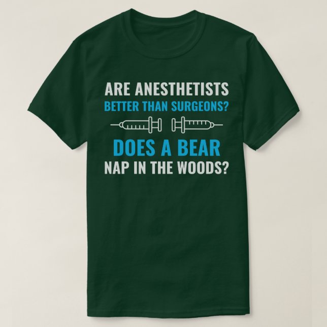 Anestetist Funny Anestesi Anestesiolog T Shirt (Design framsida)