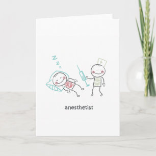 Anestetist Greeting Cards Kort