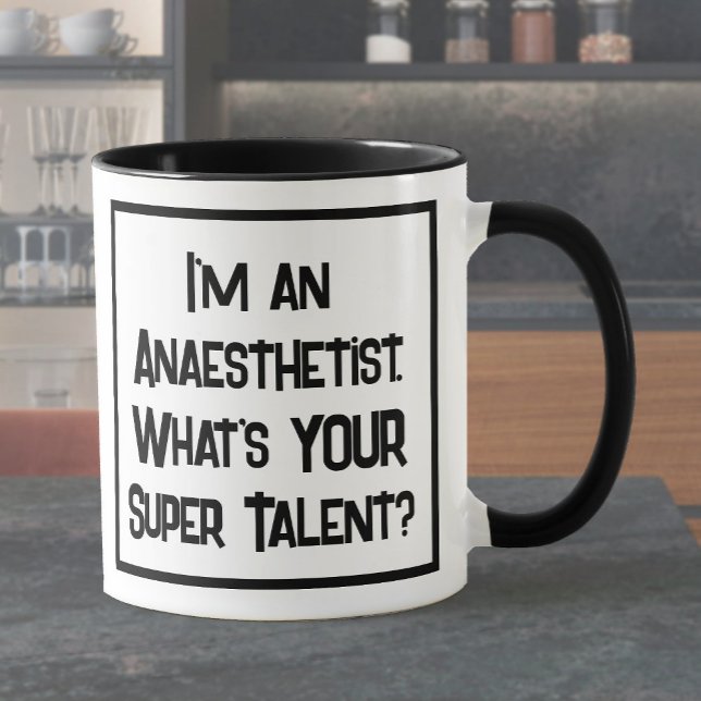 Anestetist Toppen Talent. Två tonkaffe Mugg (Skapare uppladdad)