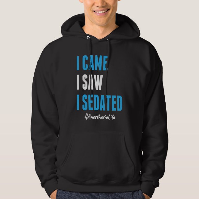 Anesthesia Nurse CRNA Anesthetist Assistant Hoodie (Framsida)