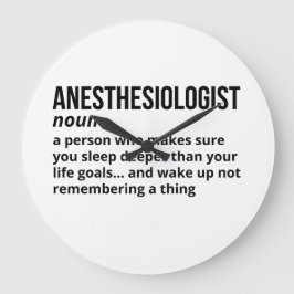 Anesthesiolog - Lustigt definitionsstöd Stor Klocka