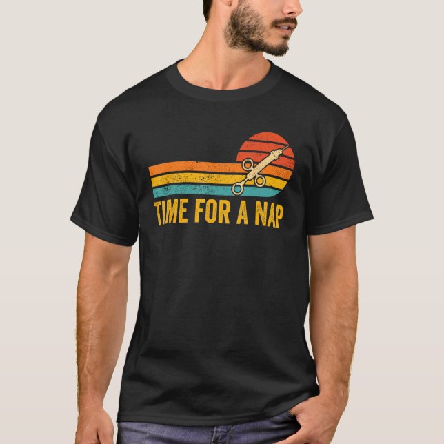 Anesthesiologist Anesthesiology Time for A Nap T Shirt (Framsida)
