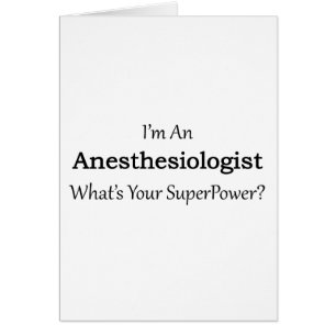 Anesthesiologist Hälsningskort