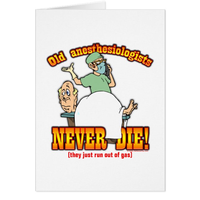 Anesthesiologists Hälsningskort (Framsidan)