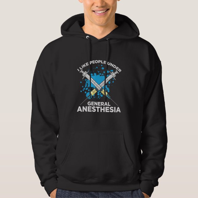 Anesthesiology For Anesthesiologist Nurse Anesthet Hoodie (Framsida)
