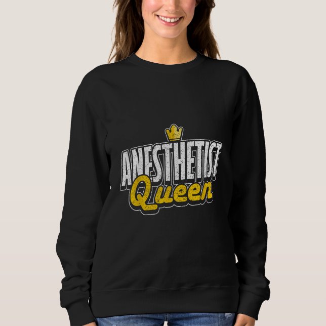 Anesthetist Queen Anesthesiology T Shirt (Framsida)