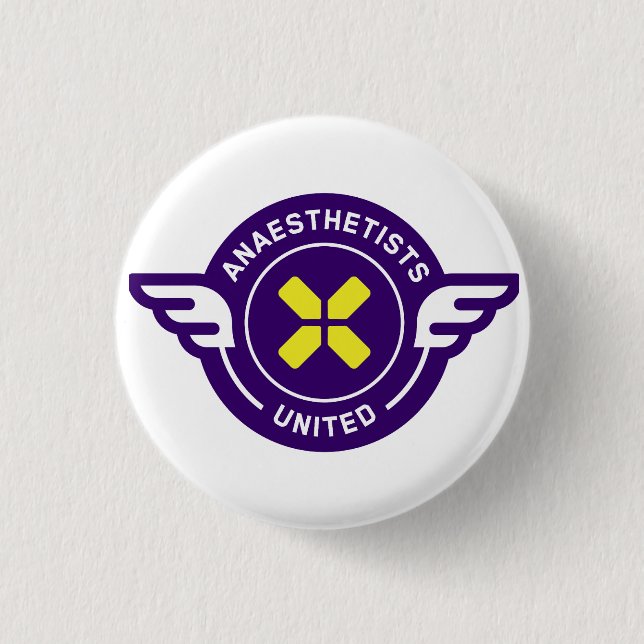 Anesthetists Unite Badge Knapp (Framsida)