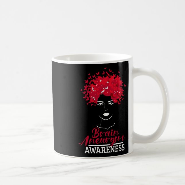 Aneurysm Awareness Brain Surgery Supporter Graphic Kaffemugg (Höger)