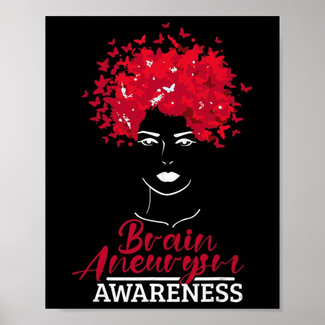 Aneurysm Awareness Brain Surgery Supporter Graphic Poster (Framsidan)