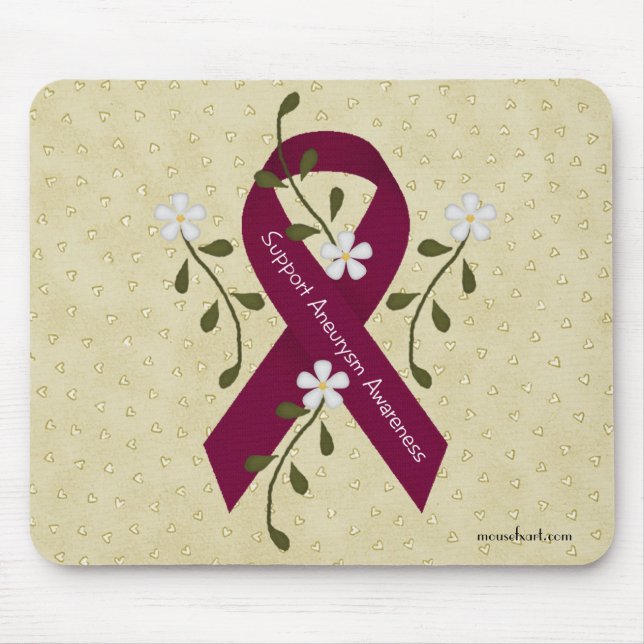 Aneurysm Awareness Mousepad Musmatta (Framsidan)
