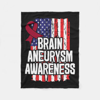 Aneurysm Awareness Ribbon Fleecefilt