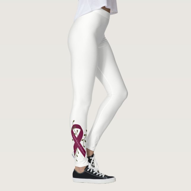Aneurysm Awareness Ribbon Leggings (Höger)