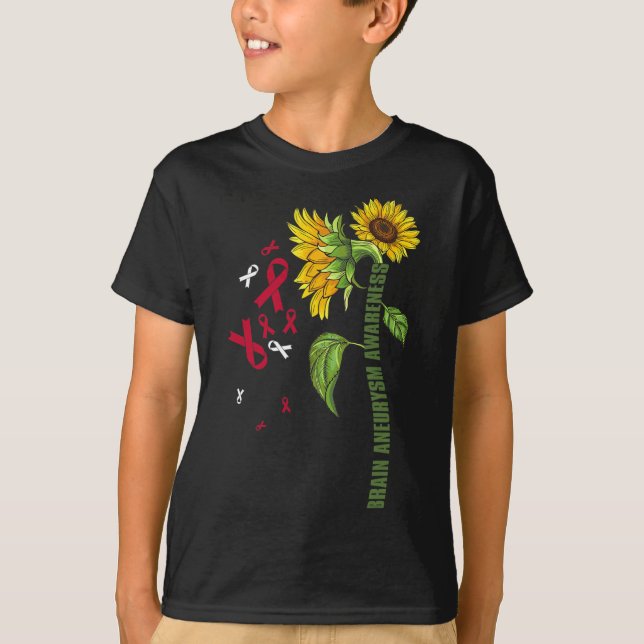 Aneurysm Awareness Solros Surgery Support Graph T Shirt (Framsida)