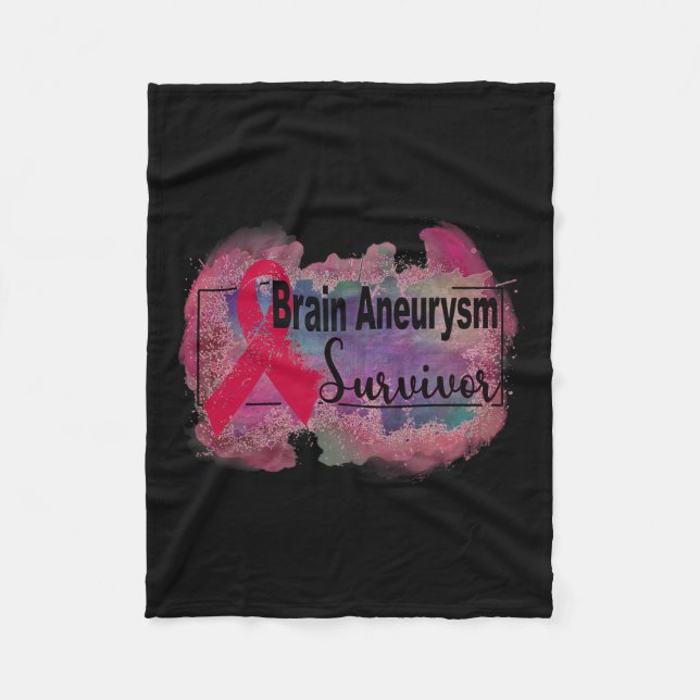 Aneurysm Medvetenhet 8 Fleecefilt (Framsidan)