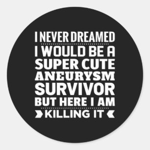 Aneurysm Survivor Awareness Runt Klistermärke