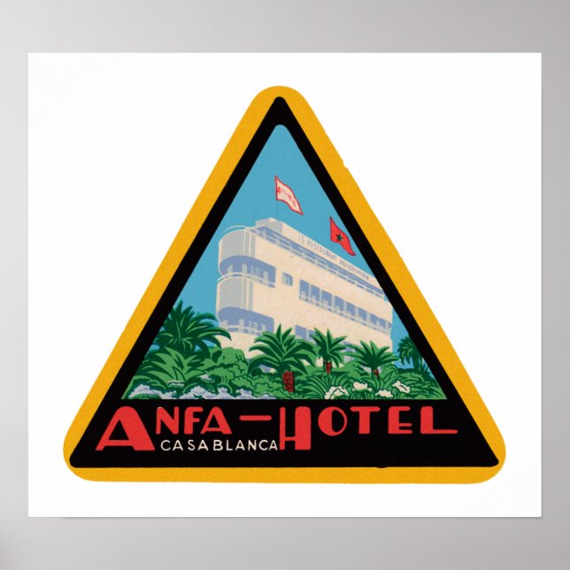 Anfa Hotel Casablanca Poster (Framsidan)
