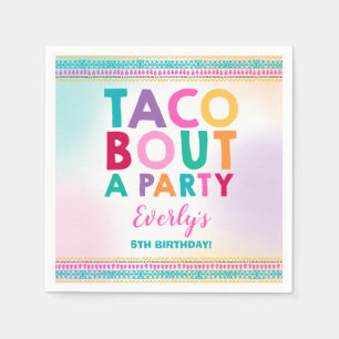 Anfall för Taco för Fiestafödelsedagsfestservet Pappersservett