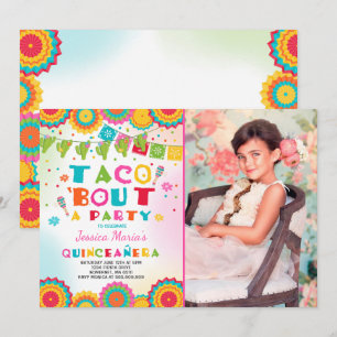 Anfall för Taco för FiestaQuinceanera inbjudan ett